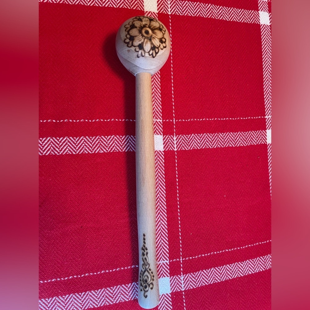 NEW Wooden Floral Engraved Mallet